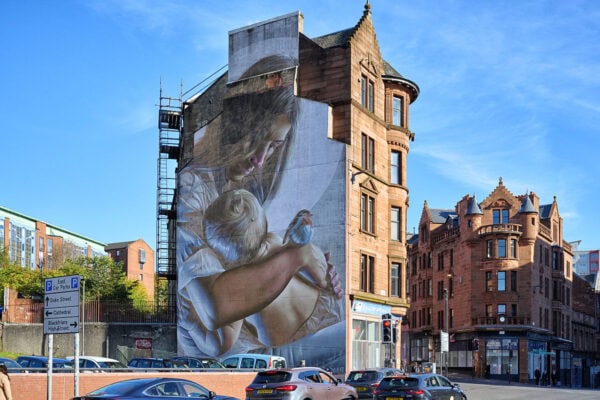 Saint Enoch and Child Mural