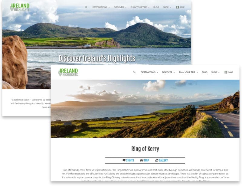 Ireland Highlights Website
