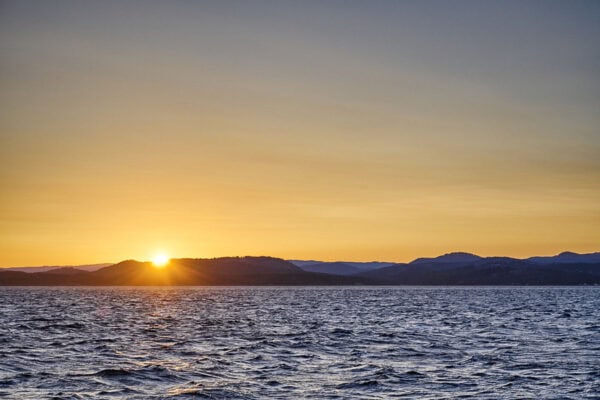 Sunset over Salish Sea